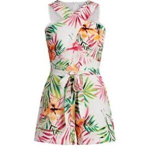 Floral. short jumpsuit